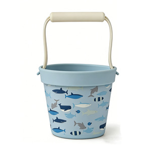 Ensemble de seaux de plage en silicone multifonctionnels pour creuser dans le sable, jouer dans l'eau, jouet de neige, jeu interactif parent-enfant en plein air pour enfants - Product Image 3