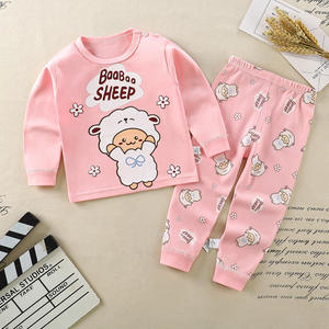 Pyjamas décontractés à manches longues avec dessin animé d'automne d'hiver 100% coton pour enfants pyjamas pour bébés filles et garçons pyjamas pour enfants - Product Image 3