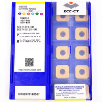 Fraiseuse à face fraisée revêtue d'AlTiN ZCC.CT SEET12T3-EM YBM251 YBM351 YBG205 SEET12T3 YBG202, plaquettes en carbure CNC pour acier trempé