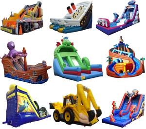 Nhà Sản Xuất Giá Rẻ Thương Mại <span class=keywords><strong>Inflatable</strong></span> Trượt Trượt Nước Với Hồ Bơi - Product Image 5