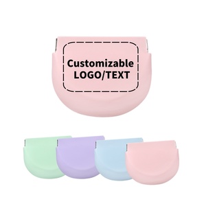 Customized Slim Plastic Retainer Case <b>Denture</b> Case Sealed Braces <b>Box</b> Mouth Guard False Teeth Holder Oral Hygiene Supplies - Product Image 1