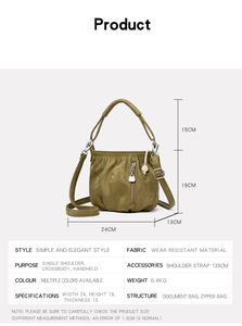 Nuevo Bolso Bandolera de Moda, Gran Capacidad, de Cuero PU Suave, Bolso de Mano para Mujer, Diseño de Lujo - Product Image 3
