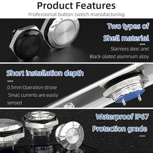 أدوات قهوة رأس مسطحة مقاومة للماء 12: 16: 19 مع مفتاح مؤقت ، أدوات قهوة مفتوحة عادة IP67 - Product Image 2