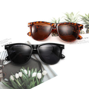 Gafas de sol polarizadas Conchen, montura ovalada negra, lentes TAC con protección UV400, unisex, para protección solar, conducción, viajes y moda. - Product Image 5