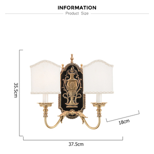 <span class=keywords><strong>Aplique</strong></span> Retro de latón negro montado en la <span class=keywords><strong>pared</strong></span> lámpara de decoración del hogar - Product Image 5