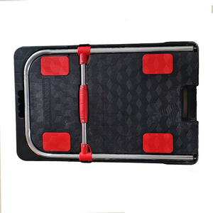 <b>Trolley</b> Pull Luggage <b>Trolley</b> Warehouse Trailer Portable Universal Wheel Four-Wheel Folding Mute Pull Handling <b>Trolley</b> - Product Image 3