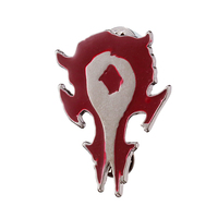 Broches Geométricos de Aleación de Zinc con Logotipo Tribal de World of Warcraft de ZRM para Mujeres y Hombres - Joyería Unisex con Insignia de Videojuegos para Bodas/Regalos