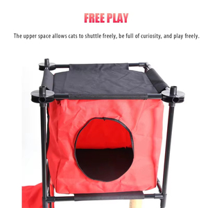 <strong>High</strong> <strong>Quality</strong> Hot-selling Luxury <strong>Pet</strong> <strong>Cat</strong> House Multi-storey Domestic Red Indoor <strong>Cat</strong> Nest - Product Image 6