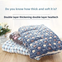 Coussin Doux et Confortable pour Animaux de Compagnie, Couverture en Flanelle Peluche Épaisse et Chaude pour Chien et Chat, Tapis Antidérapant Lavable, Housse de Lit pour Niche, Vente en Gros, Personnalisation OEM