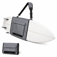 Sac de transport rembourré personnalisé pour planche de surf avec surface extérieure réfléchissante pour le transport sur la plage