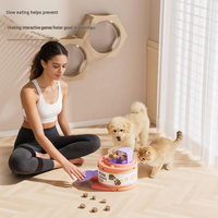 Distributeur automatique de nourriture, distributeur de friandises interactif 2-en-1 pour chats et chiens
