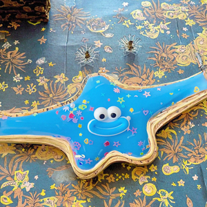 Jouet Squishy en TPR crémeux en forme d'étoile de mer de dessin animé de 9,5 cm, anti-stress à pincer pour la famille, décompression pour filles - Product Image 2