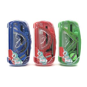 ชุดเครื่องเขียนคณิตศาสตร์พลาสติก 8 ชิ้น กล่องเรขาคณิตสำหรับนักเรียน ชุดเขียนแบบพร้อมวงเวียน ไม้บรรทัด สำหรับการสอบ - Product Image 1