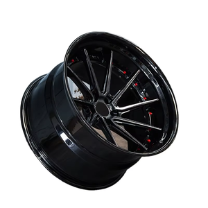 Jantes en fibre de carbone forgée chromées à profil profond, finition personnalisée, ajustement universel pour la modification de véhicules - Product Image 2