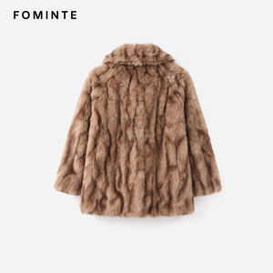 Cappotto Invernale da <span class=keywords><strong>Donna</strong></span> con Stampa Leopardata, Collo in Pelliccia Sintetica, Marrone, in Poliestere, Maniche Lunghe, Soffice e Caldo - Product Image 4