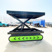 Nouveaux produits phares : Petit élévateur à ciseaux hydraulique électrique mobile tout-terrain à levée moyenne autopropulsé