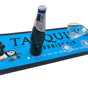 Alfombrilla de barra de silicona PVC con imagen personalizada impresa, antideslizante e impermeable, para protección de bebidas en bares comerciales. - Product Image 1