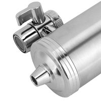 Purificateur d'eau pour robinet de cuisine en acier inoxydable avec charbon actif, pré-filtre manuel pour l'eau potable domestique directe