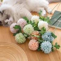 DY1-1087 fleurs artificielles blanc soie pissenlit bouffée fleur boule pulvérisation maison mariage décor