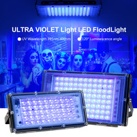 Projecteur UV 395nm, Lampe de Polymérisation UV 365nm, Projecteur LED IP65 pour Jardin, Scène, Théâtre, Fête, Éclairage Fluorescent