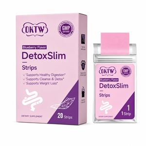 Complément Oral Détoxifiant Naturel DetoxSlim Marque Blanche pour la Gestion du Poids et le Nettoyage Doux de l'Intestin, Saveur Myrtille - Product Image 1