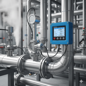 Độ chính xác cao thép mặt bích hơi nước Vortex lưu lượng kế đo lường chất lỏng cảm biến RS485 đầu ra cho chất lỏng đường ống cao cấp Cảm biến lưu lượng - Product Image 4