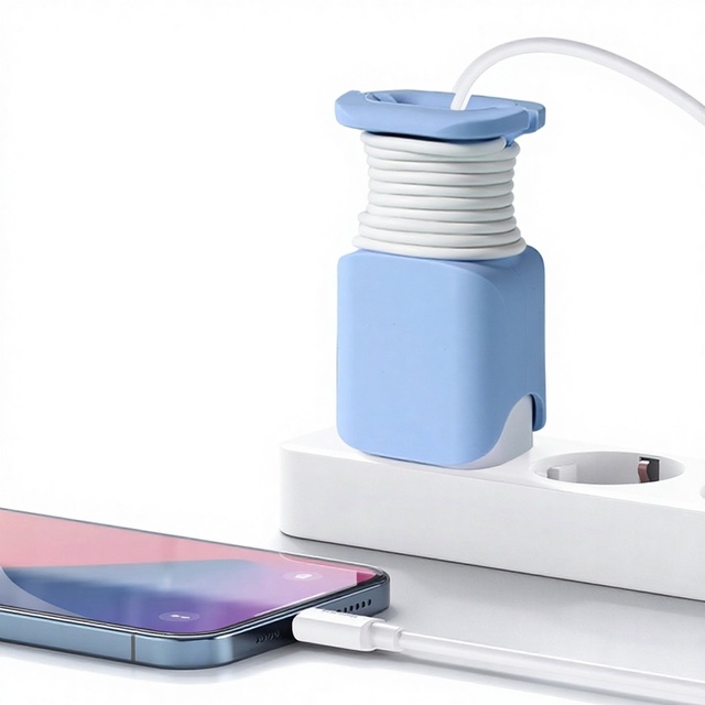 Wholesale Portable Silicone USB Cable Organizer Winder Flexible Data Cable Protector Clip for Phone Charger Wire Management