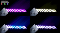12x40W LED barre de faisceau mobile avec anneau LED Disco 12 pièces 40W RGBW Pixel Led faisceau barre mobile lumière éclairage de scène pour Dj Club Show
