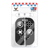Commutateur de haute qualité boîtier en silicone interrupteur joycon contrôleur de jeu boîtier en silicone avec poignées de pouce
