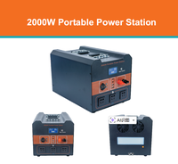 Station d'alimentation portable légère 2000W MPPT à onde sinusoïdale pure LiFePO4 2048Wh, batterie de secours d'urgence extérieure stable longue durée