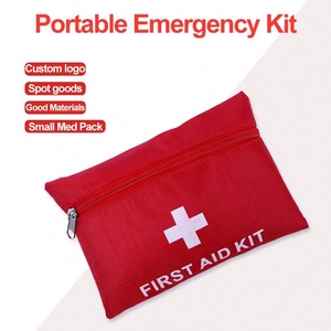 Nuevo kit médico rojo personalizado con logotipo, venta al por mayor, de mano, de viaje, al aire libre, pequeño kit de rescate de emergencia contra incendios, botiquín de primeros auxilios - Product Image 2