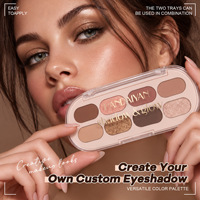 Palette de fards à paupières Handaiyan, 8 couleurs brillantes, longue tenue, haute pigmentation, fini mat et nacré