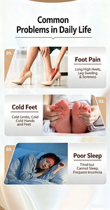 Masseur électronique pour les pieds en promotion : Appareil de thérapie AI BIO énergétique pour la circulation sanguine et le soulagement de la douleur - Product Image 3