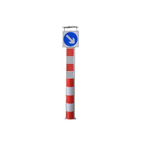 Solar Traffic Warning <b>Post</b> IP65 HDPE Reflective LED <b>Light</b> Ground Mount For Road Safety - Product Image 5