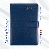 Carnet de notes/agenda A5 personnalisé en cuir PU avec reliure cousue, impression UV/sublimation du logo, coffret cadeau d'entreprise
