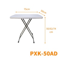 Table pliante rectangulaire en plastique portable pour l'extérieur, camping, 4ft, 5ft, 6ft, 8ft, vente en gros