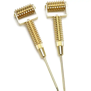 Rouleau d'instrument de beauté Barre d'or Soins de santé chinois <span class=keywords><strong>Acupuncture</strong></span> Rouleau de beauté du <span class=keywords><strong>visage</strong></span> - Product Image 4