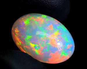 Pierre précieuse d'opale éthiopienne Pierre éthiopienne Welo Opale éthiopienne Cabochon Pierre multi opale de feu pour pendentif et bijoux fins - Product Image 4