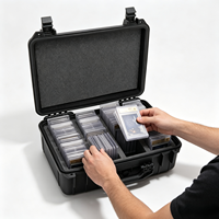 Boîte de rangement de cartes modernisées, boîtier robuste résistant aux intempéries, support de bavette et protecteur, 50 pièces