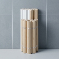 Moulure décorative en MDF pour plinthe de sol en demi-cercle