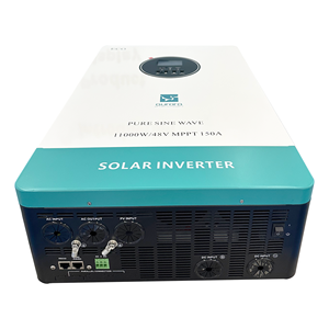 Onduleur solaire <span class=keywords><strong>hybride</strong></span> haute fréquence 11 kW 48 V à onde sinusoïdale pure avec double MPPT 150 A, WiFi et BMS, 9 unités <span class=keywords><strong>en</strong></span> parallèle pour usage domestique - Product Image 1