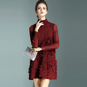 fairy <span class=keywords><strong>A</strong></span> line bottom female autumn long sleeve mini night dresses for woman - Product Image 2