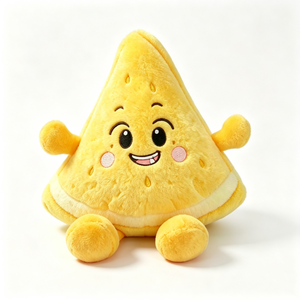 Peluche citron mignonne personnalisée, peluche agrumes, peluche tranche de citron jaune, jouet en peluche tranche de citron, animal en peluche fruit - Product Image 3