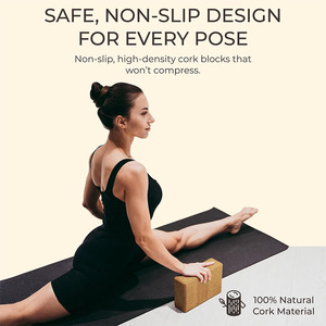 Juego de bloques de <span class=keywords><strong>yoga</strong></span> Bloques de <span class=keywords><strong>Yoga</strong></span> de corcho personalizados para ejercicios de <span class=keywords><strong>yoga</strong></span> Cubo antideslizante Natural - Product Image 6