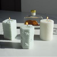 3D Bee Honeycomb Candle Moulds Bienenstock Silikon form für hausgemachte Bienenwachs Candle Soap Candle Moulds Silikon kautschuk