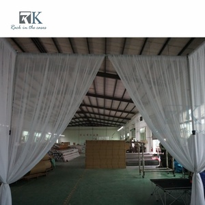 Kit de draperies et de supports pour pavillon carré de mariage, personnalisé et économique, pour la décoration de fond d'événement - Product Image 5