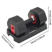 Haltère réglable par incréments de 2kg avec poignée antidérapante Haltère carré réglable pour l'entraînement à la dynamophilie