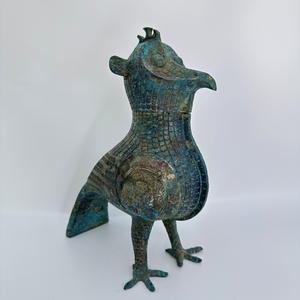 Águila Zun exquisito artefacto artesanal de Metal antiguo contenedor de vino ritual chino utilizado por nobles de alto rango Shang Zhou dinastías - Product Image 3