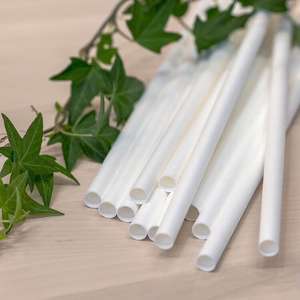 <span class=keywords><strong>Paille</strong></span> en papier plastique réutilisable biodégradable, solide et épais, emballage individuel, extrémité pointue, papier jetable, pailles Boba - Product Image 2