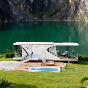 BOX spazio 20ft 40ft prefabbricato <span class=keywords><strong>casa</strong></span> contenitore di lusso prefabbricato case modulari per la <span class=keywords><strong>vendita</strong></span> modulare prefabbricata <span class=keywords><strong>casa</strong></span> di vetro - Product Image 1